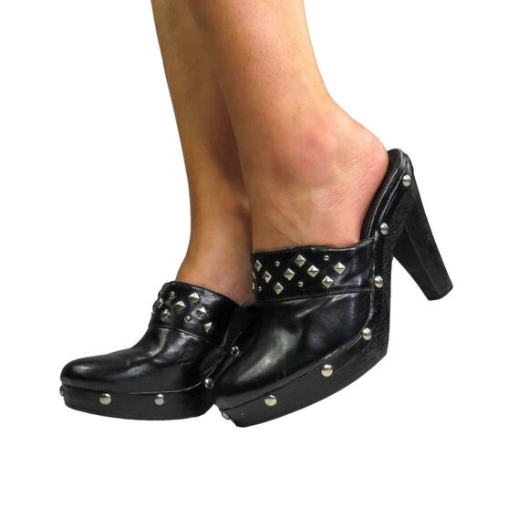 Y2k Chaps Chunky Clogs with Studded Detail Size 9.5 - Picture 10 of 10